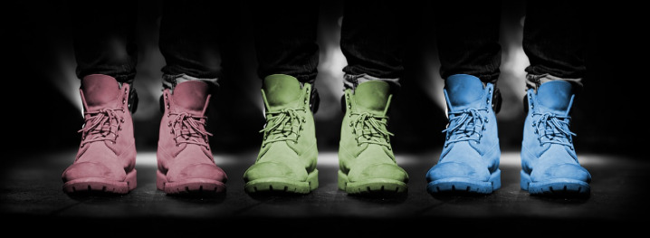colorful sneakers